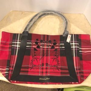 Victoria’s Secret Plaid Fabric Tote/NWT